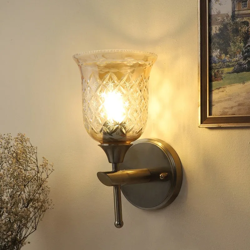 Elyra Elegant Glass Wall Lamp media 1