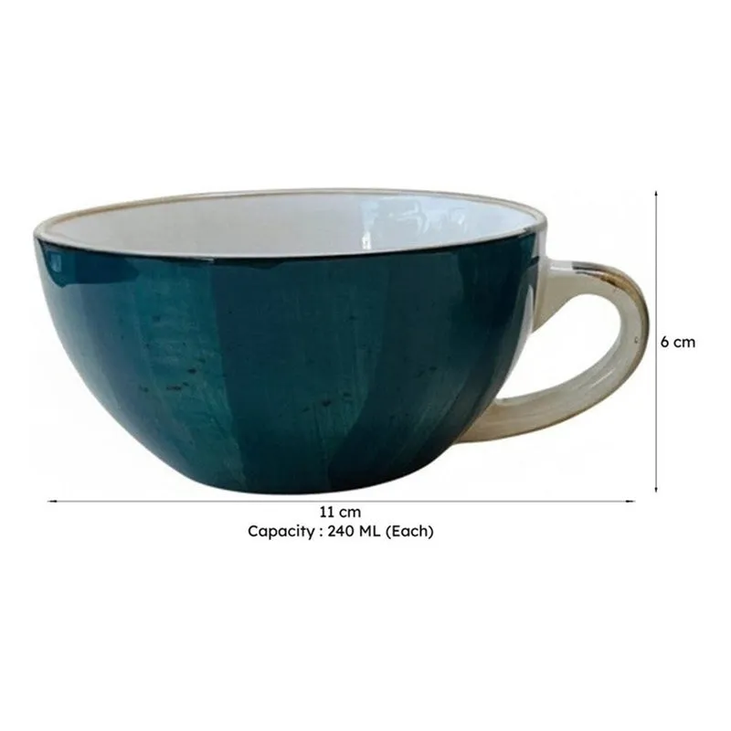 Bliss Ceramic Tea Cup (240 mL Each) - Set Of Two media 8