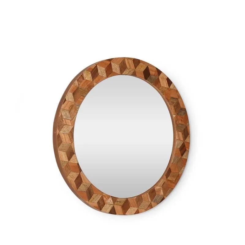Rhombus Timber Wall Mirror media 4