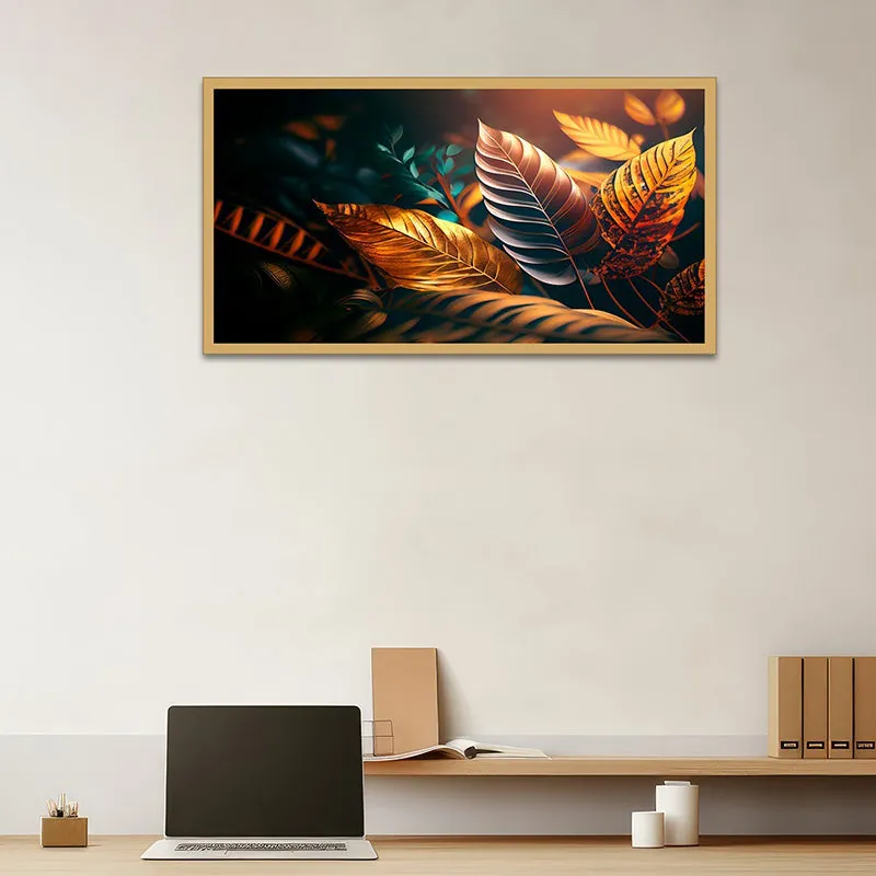Aura Of Leaves Canvas Wall Painting media 6