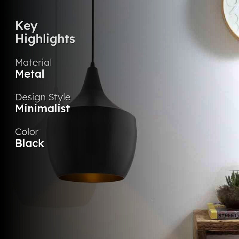 Black Magique Metal Ceiling Lamp media 2