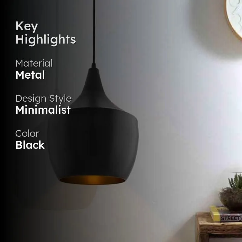 Black Magique Metal Ceiling Lamp media 2