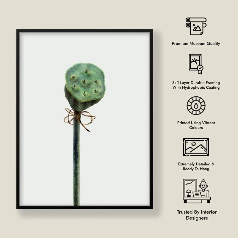Lotus Pad Archival Paper Wall Art With Frame media 9