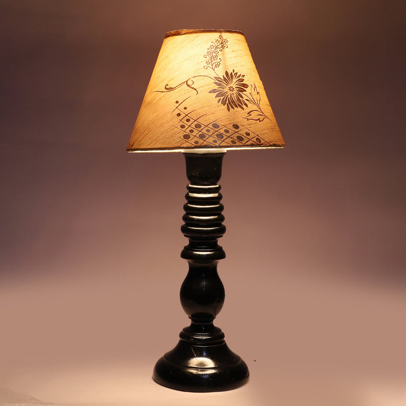 Fayra Iron Table Lamp - Black,Beige media 6