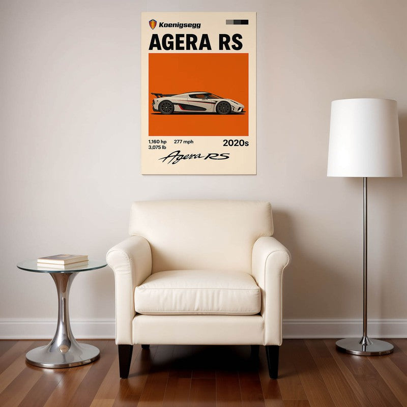 Agera RS Performance Wall Poster