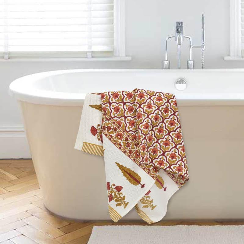 Mriksha Waffle Bath Towel
