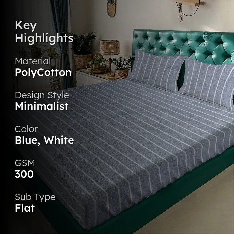 BlueCraft Bedsheet - 300 GSM media 2