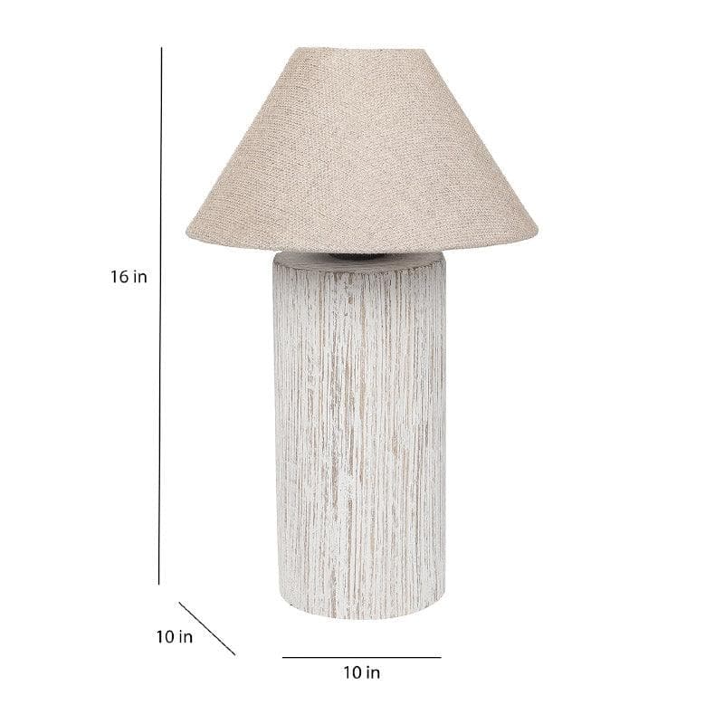 Hila Ina Fabric Table Lamp - White image 6