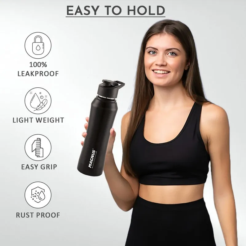 Fluxa Stainless Steel Water Bottle (Black) - 1000 mL media 10