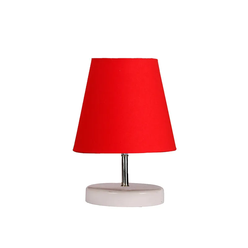Vero Fabric Table Lamp - Red,White media 4