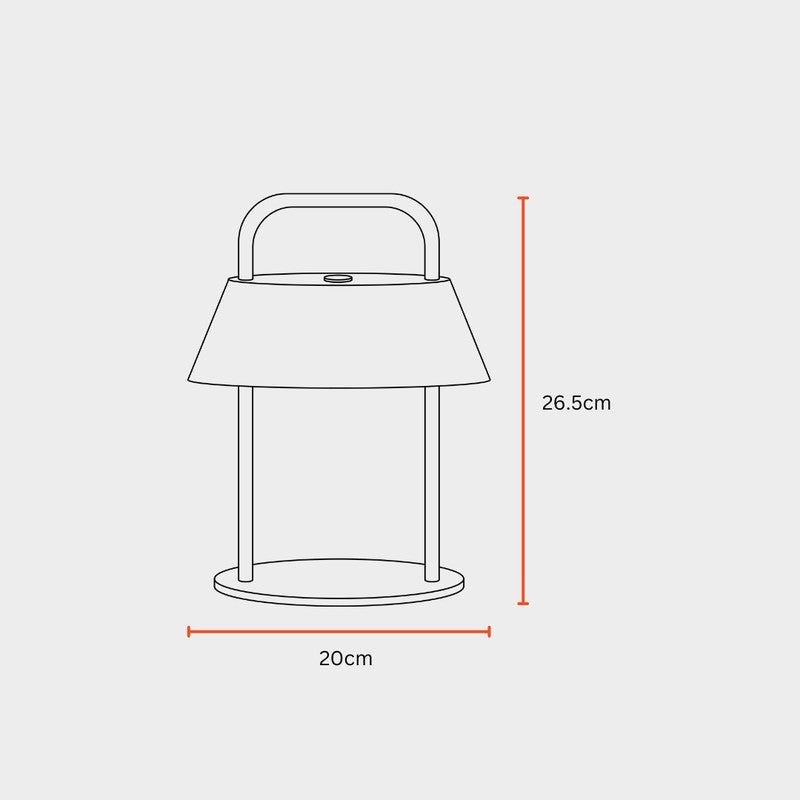 Fig Living Porto Metal Table Lamp - Beige media 11