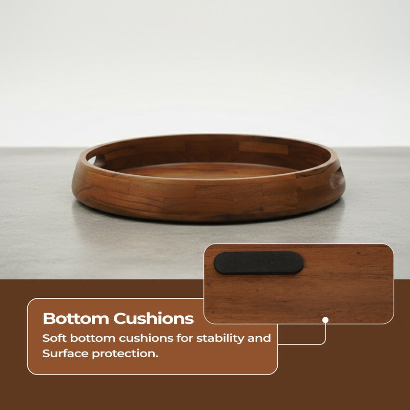 ServeCircle Acacia Wood Serving Tray media 6