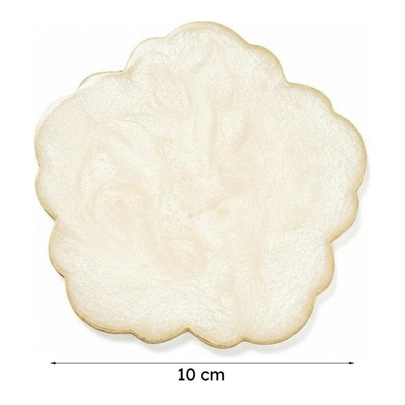 MarbleGlow Coaster Collection (Beige) - Seven Piece Set media 8
