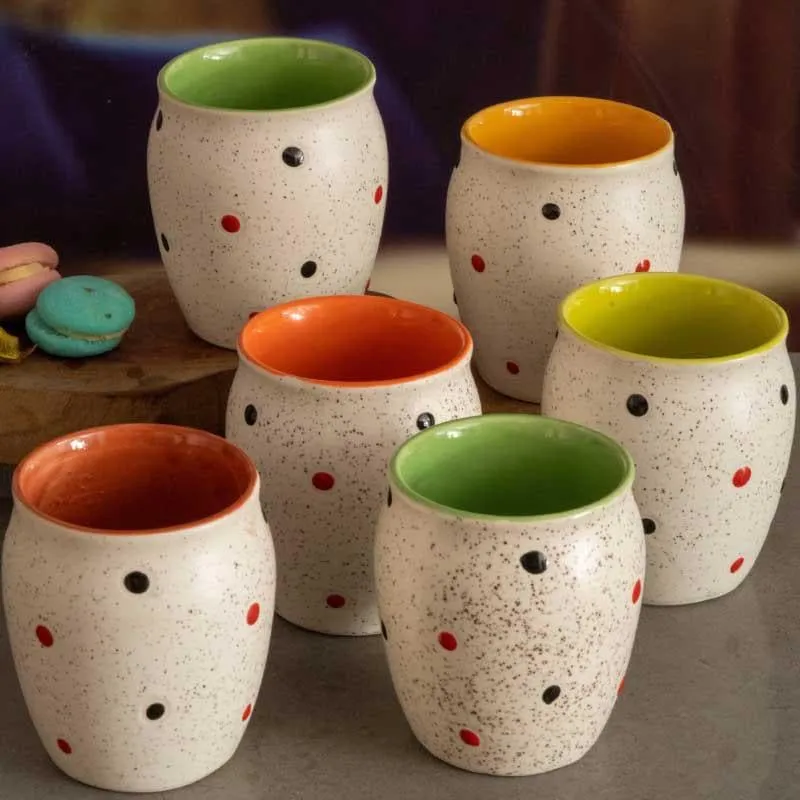Poppy Pill Mug - Set Of Six media 1