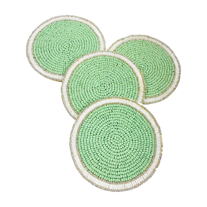 Moiraa Beaded Coaster - Set Of Four media 6