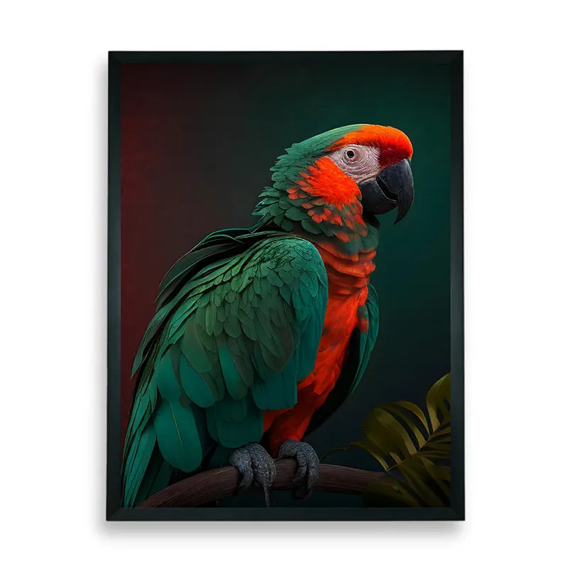 Parrot Of Night Wall Art With Resin Frame media 7