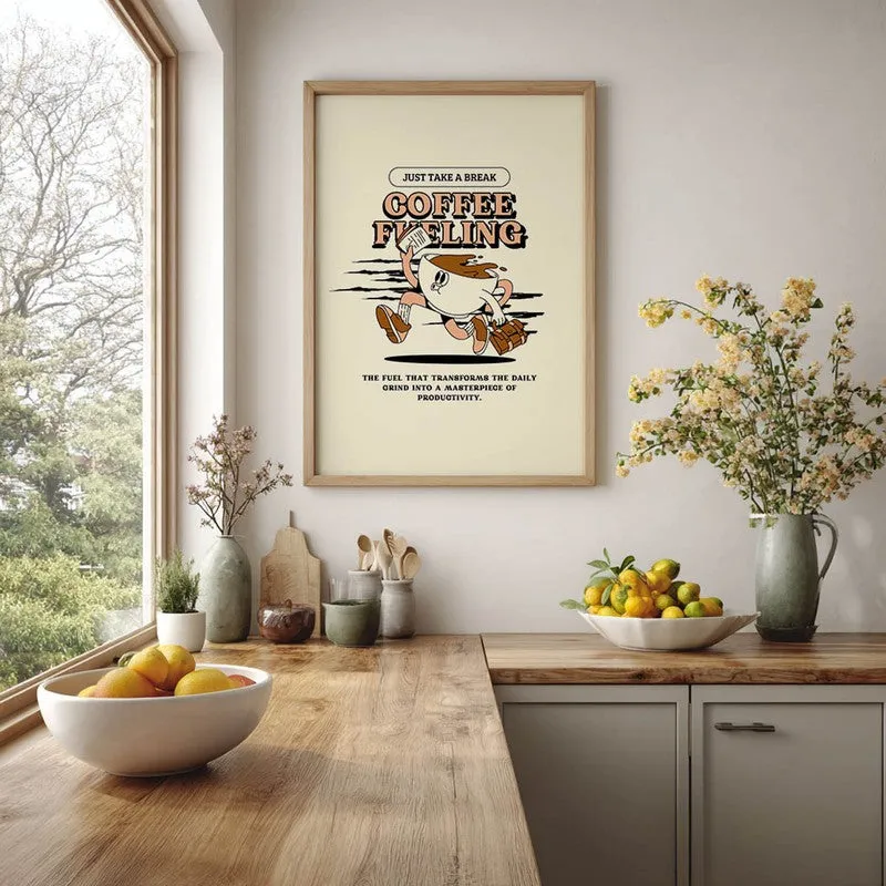 CoffeeRun Archival Canvas Wall Art - Brown media 5