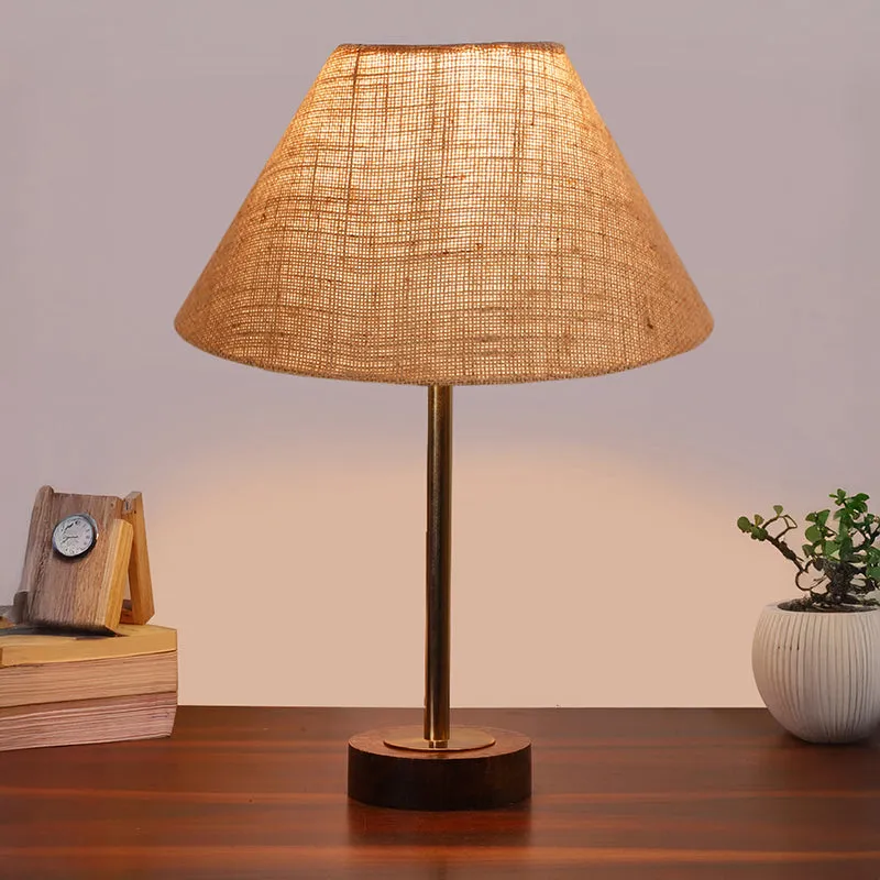 Sienna II Rodin Wooden Table Lamp - Beige,Gold,Brown media 2