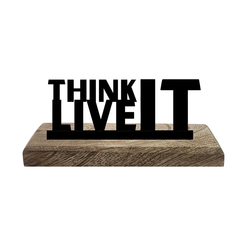 Think & Live Showpiece - Set Of Two media 3