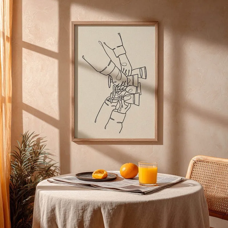 ChampagneBump Archival Canvas Wall Art - Brown media 4