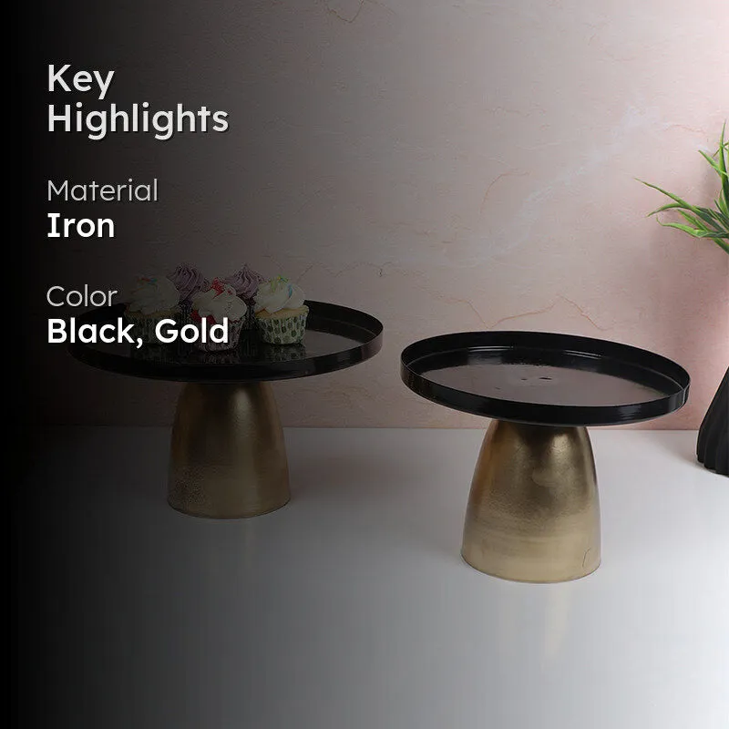 Sol Noir Iron Cake Stand - Set Of Two media 2
