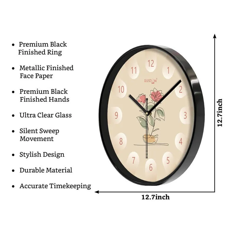 Grace Round Analog Wall Clock - Multicolor media 8