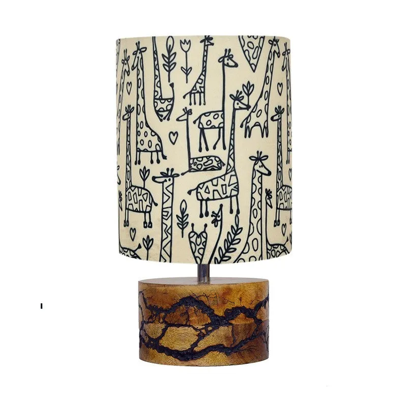 LumaForm Sleek Wooden Table Lamp - Multicolor media 3
