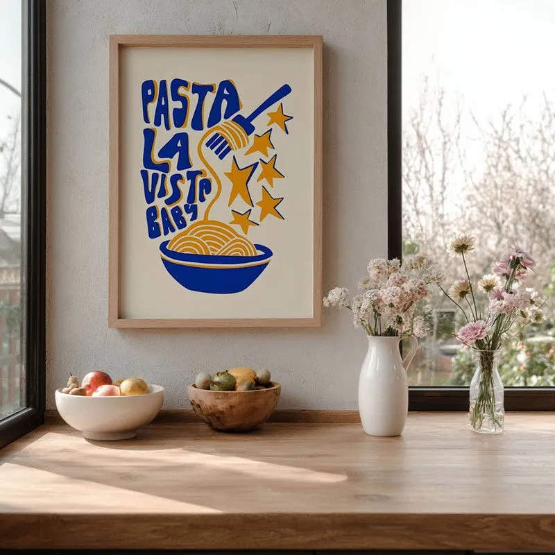 Golden Linguine Archival Canvas Wall Art - Brown media 6