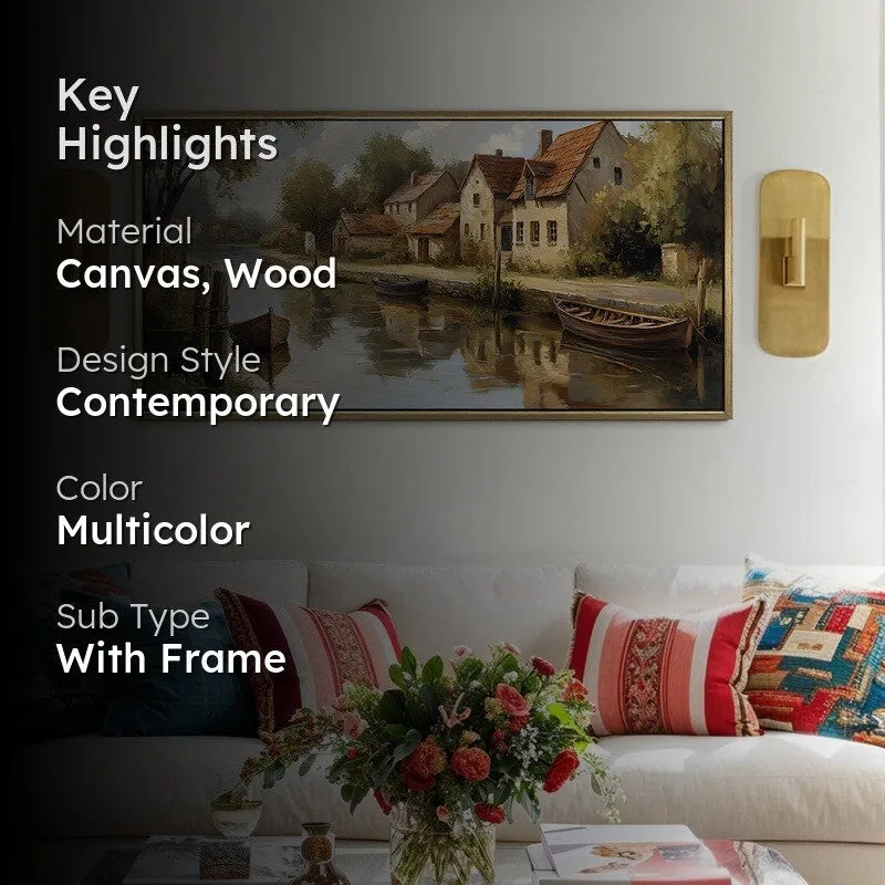 Gentle Passage Canvas Wall Painting With Frame media 2