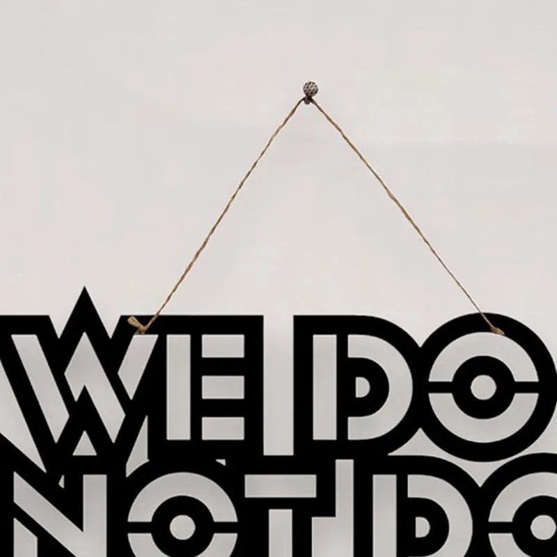 We Do Not Do Boring Mild Steel Wall Accent media 4