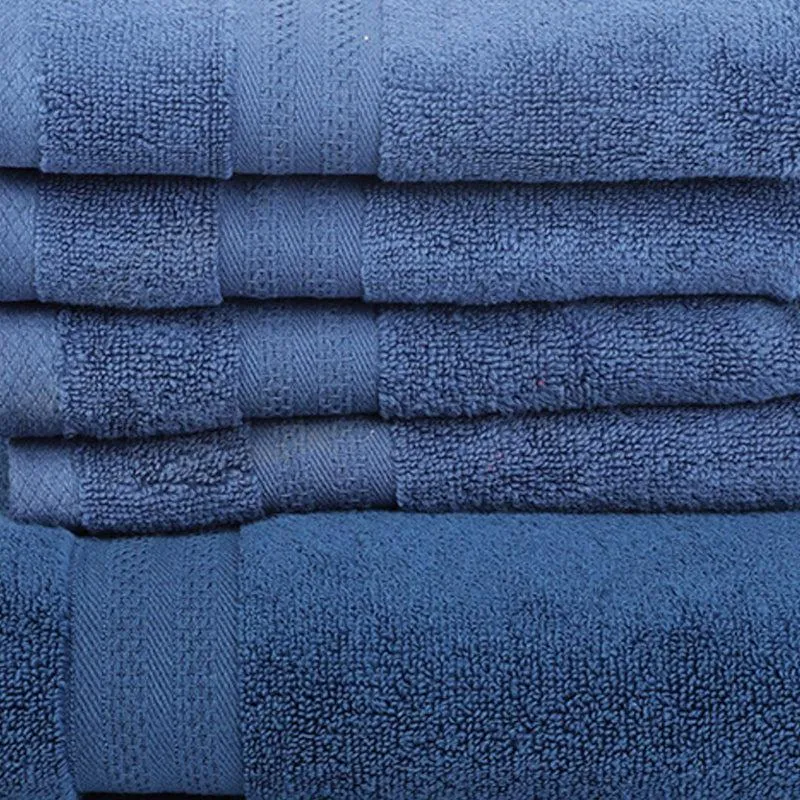 Misora Hand & Face Towel Combo (Blue) - Six Piece Set media 3