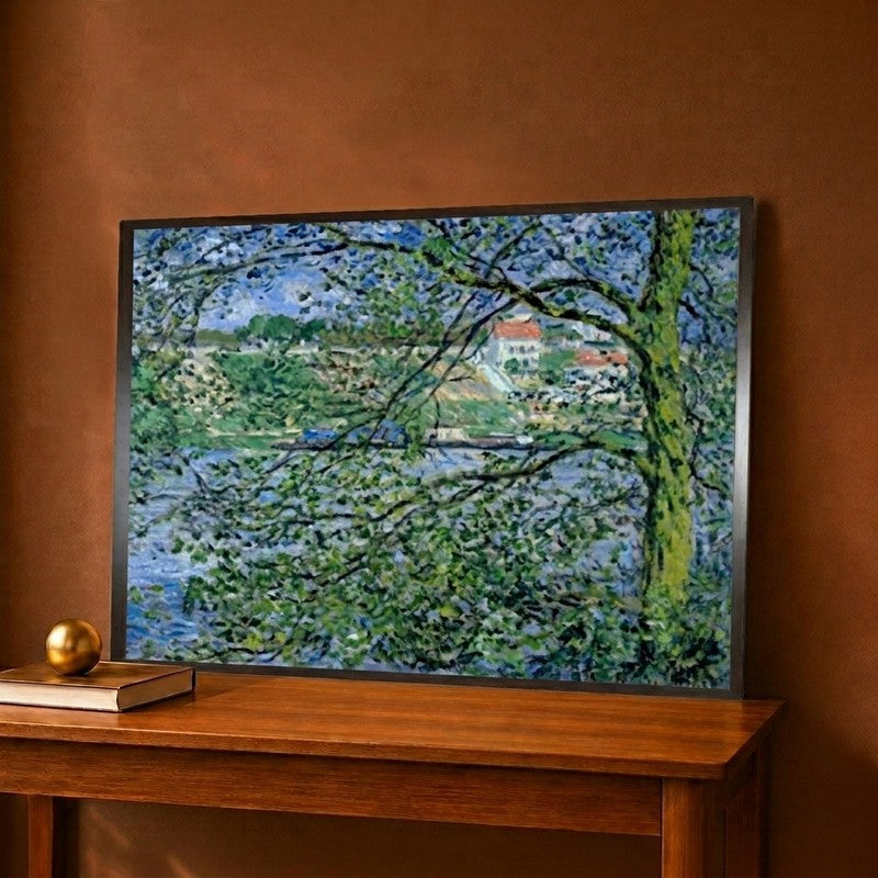 Through the Trees Canvas Wall Painting - 12 x 9 Inches