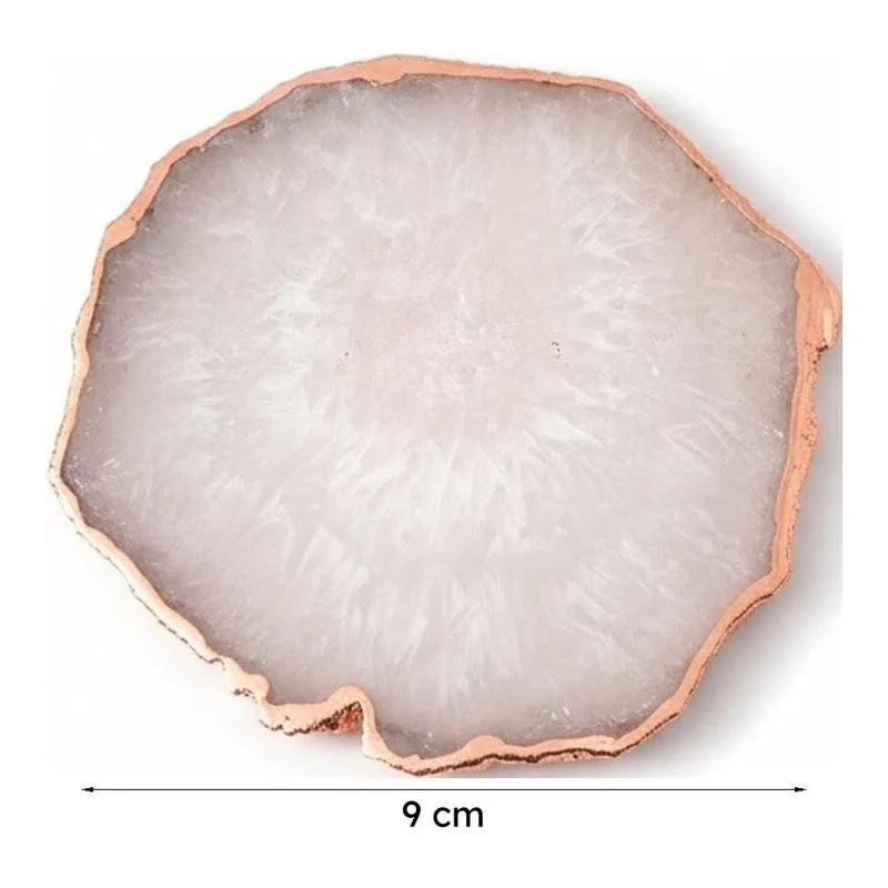 Verve Luxe Agate Coaster (White) - Set Of Two media 8
