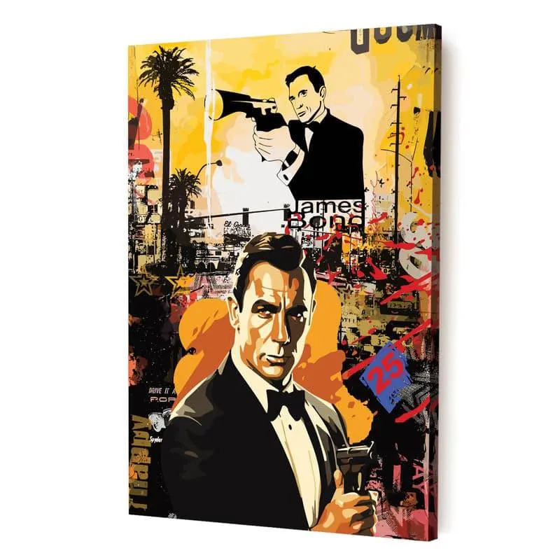 James Bond Action Canvas Wall Painting media 4