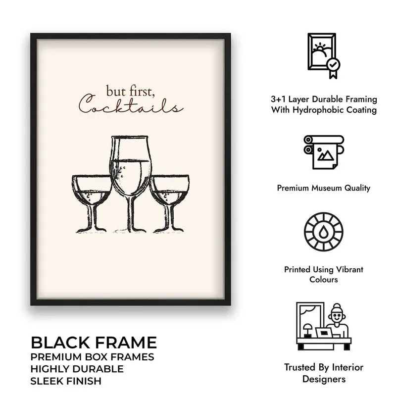 Wine Wall Mono Archival Canvas Wall Art - Black media 10