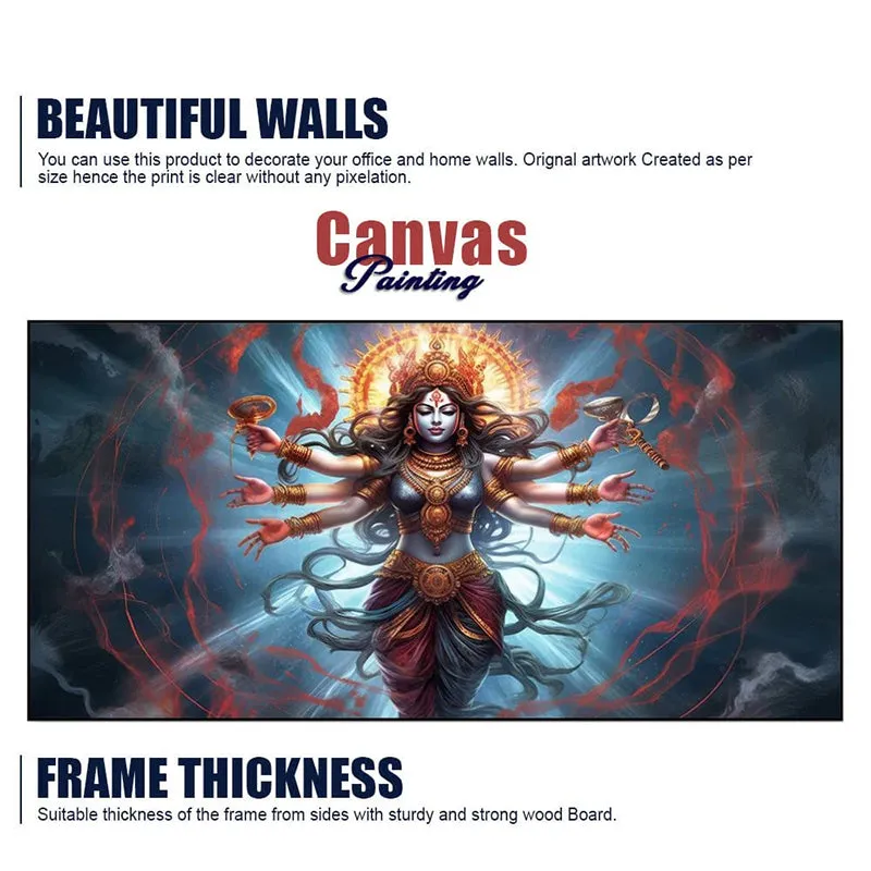 Mahakali Canvas Wall Painting media 9