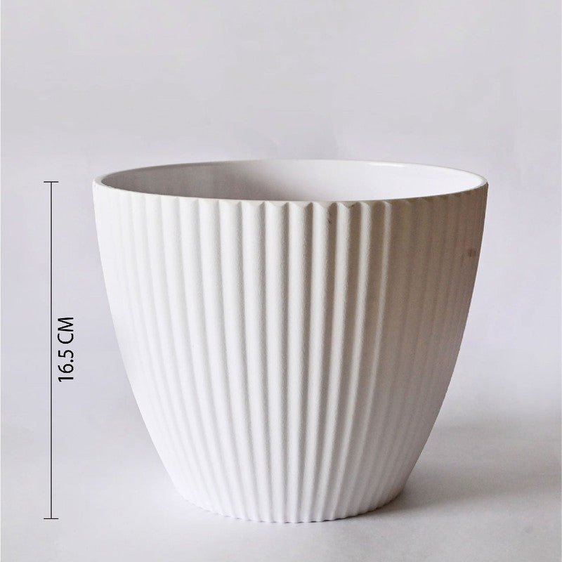 Arelis Textured Melamine Planter - Set Of Eight media 10