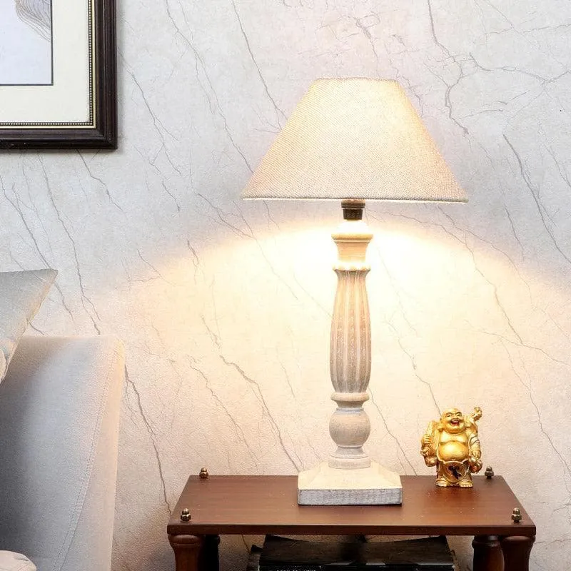 Tira Magni Fabric Table Lamp - White media 1