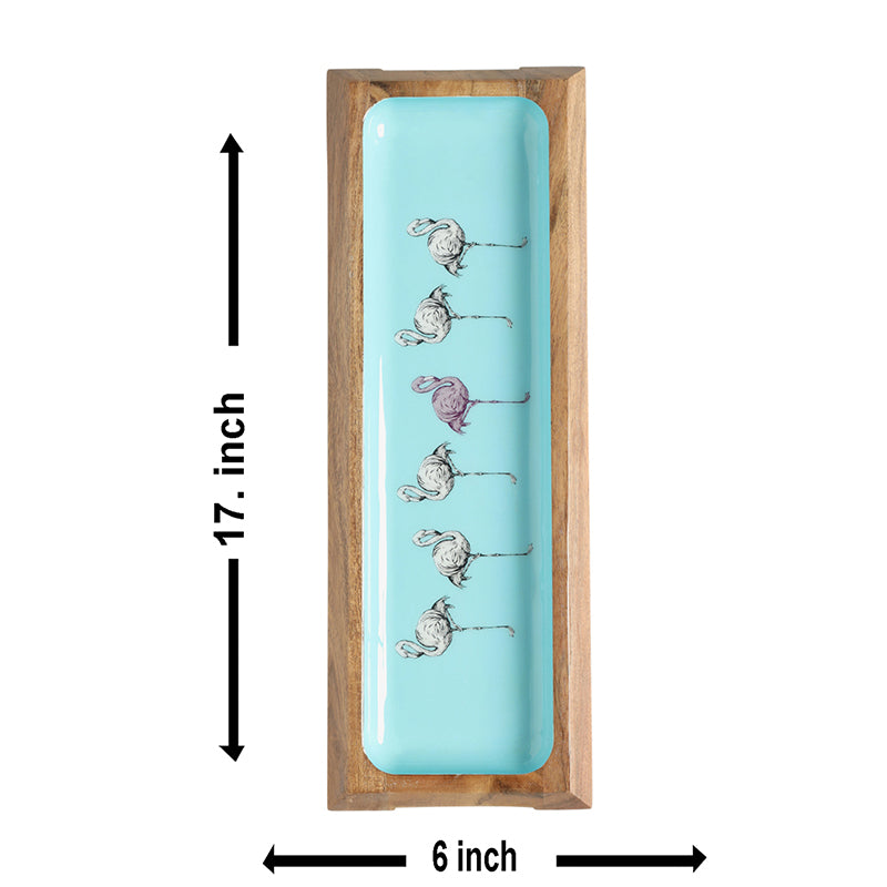 Blue Birds Wood Platter media 5