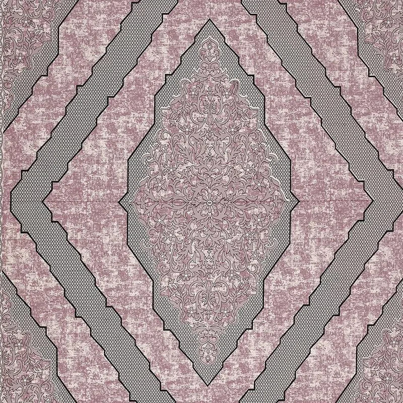Mishti Dreams Geometric Cotton Bedsheet(Pale Pink ) - 150 TC media 3