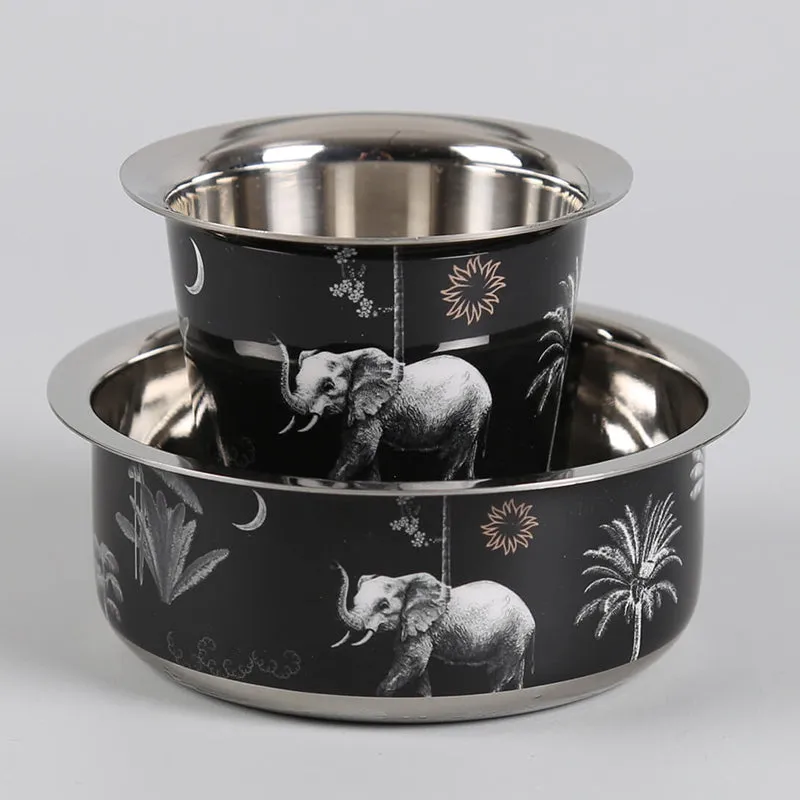 India Circus Fauna Brass Dabara Set (100 mL/150 mL) - Eight Piece Set media 3
