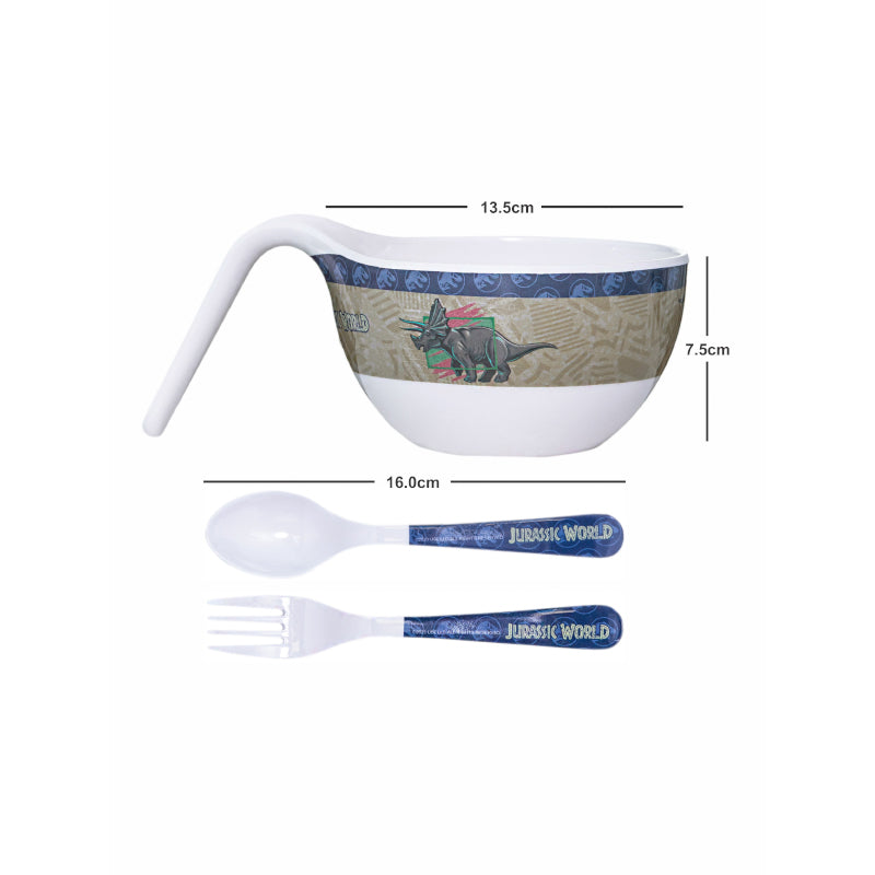 Servewell Dino Roar Kids Bowl With Spoons - 650 ML media 4