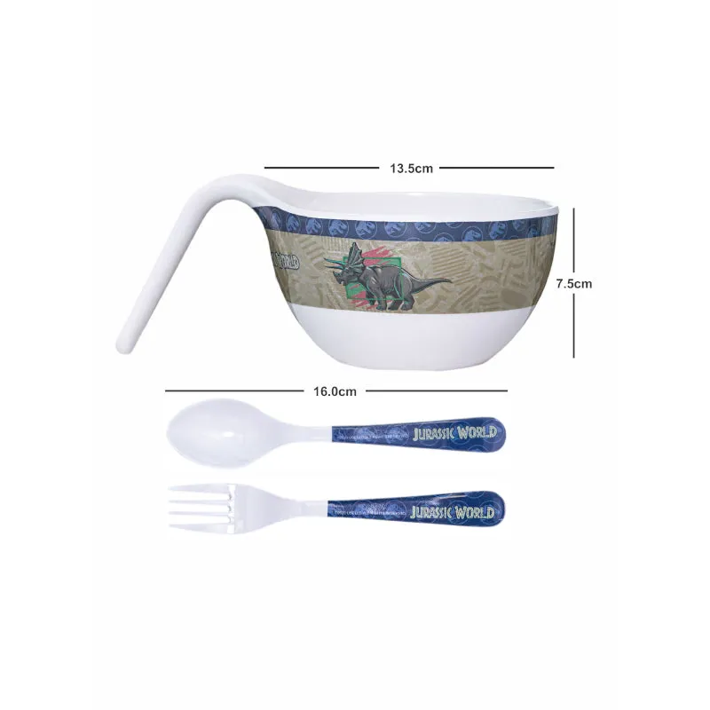 Servewell Dino Roar Kids Bowl With Spoons - 650 ML media 4