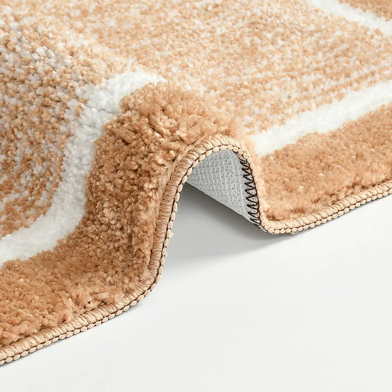 Luxe Anti Skid Bath Mat - Beige media 5