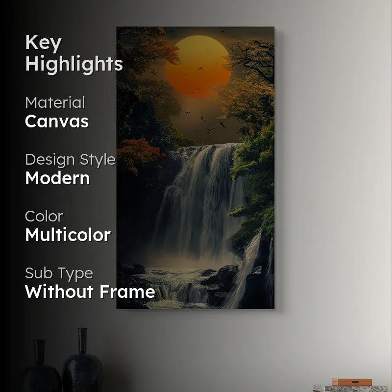 Serengetti Cascades Canvas Wall Painting media 2