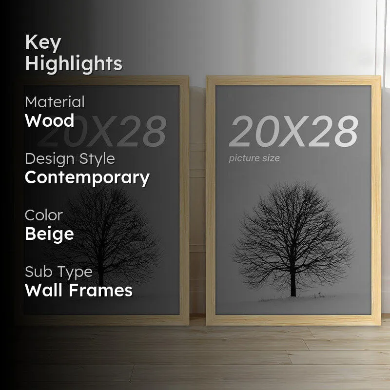 Driftwood Sky Rectangle Photo Frame (Beige) - Set Of Two media 2
