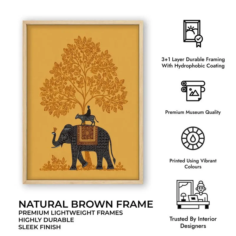 Vanraj Canvas Wall Painting With Brown Frame media 10