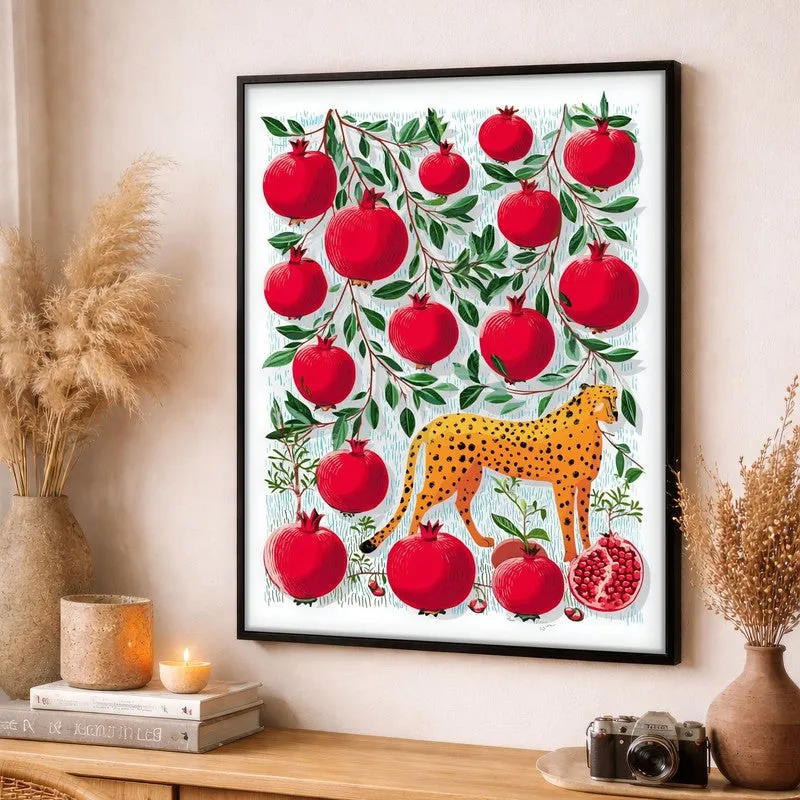 Scarlet Canvas Wall Painting - Black Frame media 3