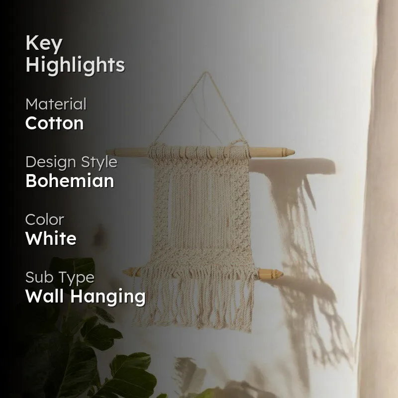 Cord & Order Macrame Cotton Wall Hanging media 2