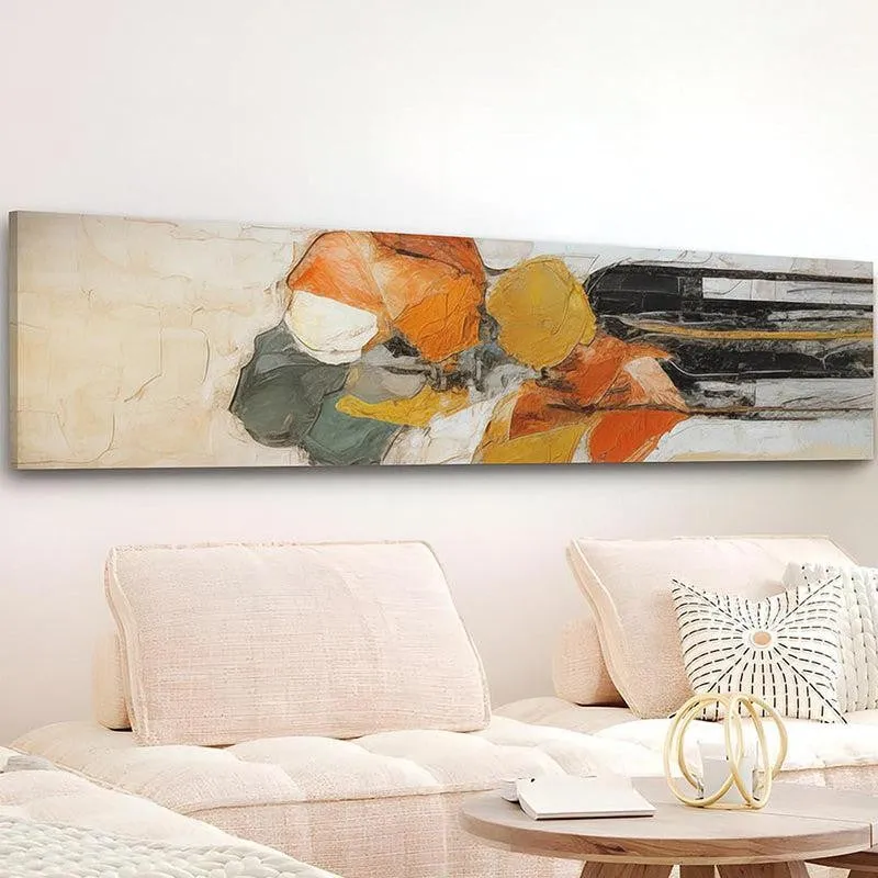 Tangerine Dreams Abstract Canvas Wall Art media 2